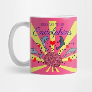 Release your Endolphins, Release your Endorphins, Play on Words Mug